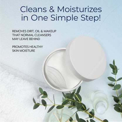 Plexaderm Reset and Replenish Pads with Hyaluronic Acid - remove Dirt, Oil & Makeup and Hydrate Skin