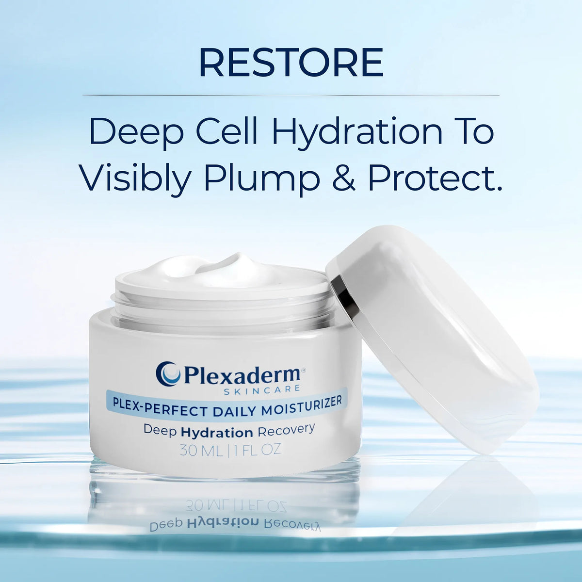 Plexaderm Daily Face Moisturizer with Hyaluronic Acid, Fragrance-Free