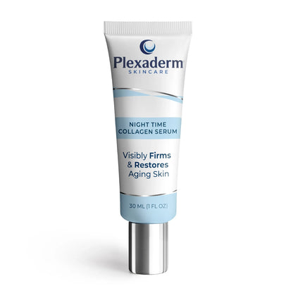Plexaderm Night Time Collagen Serum - Overnight Skin Renewal Formula, 30mL