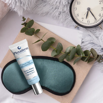 Plexaderm Night Time Collagen Serum - Overnight Skin Renewal Formula, 30mL